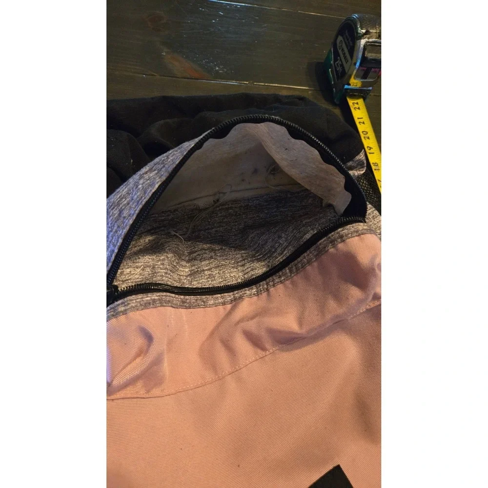 PINK Victoria's Secret Collegiate Backpack Book Bag Pink Gray Black School - Picture 8 of 9